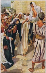 Die Witwe von Nain, Illustration aus 